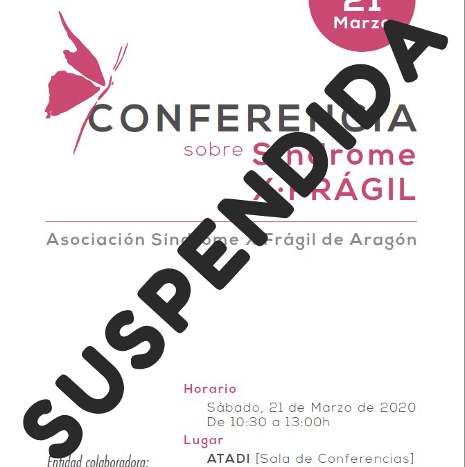 Suspendida la conferencia sobre X frágil en Teruel